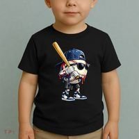 Baseball Fan Drip Ice Cream Toddler T-Shirt thumb 2