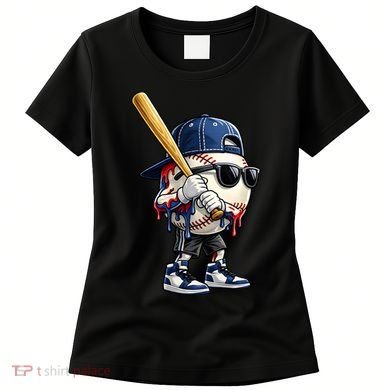 Baseball Fan Drip Ice Cream Women's T-Shirt