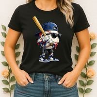 Baseball Fan Drip Ice Cream Women's T-Shirt thumb 2