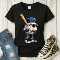 Baseball Fan Drip Ice Cream Women's T-Shirt thumb 3