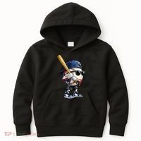 Baseball Fan Drip Ice Cream Kids Hoodie thumb 0