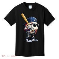 Baseball Fan Drip Ice Cream Kids T-Shirt thumb 0