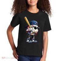 Baseball Fan Drip Ice Cream Kids T-Shirt thumb 2