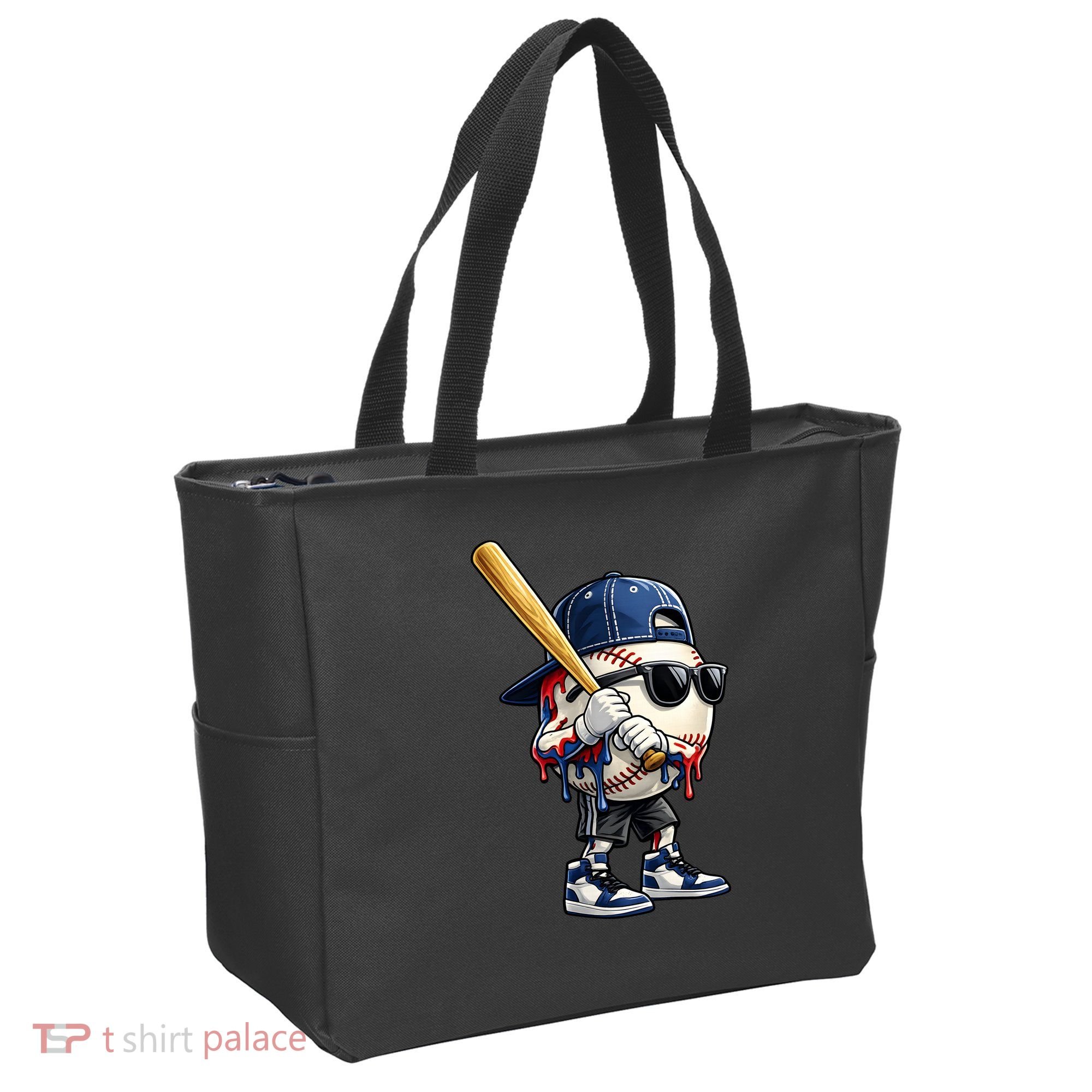 Baseball Fan Drip Ice Cream Tote Bag