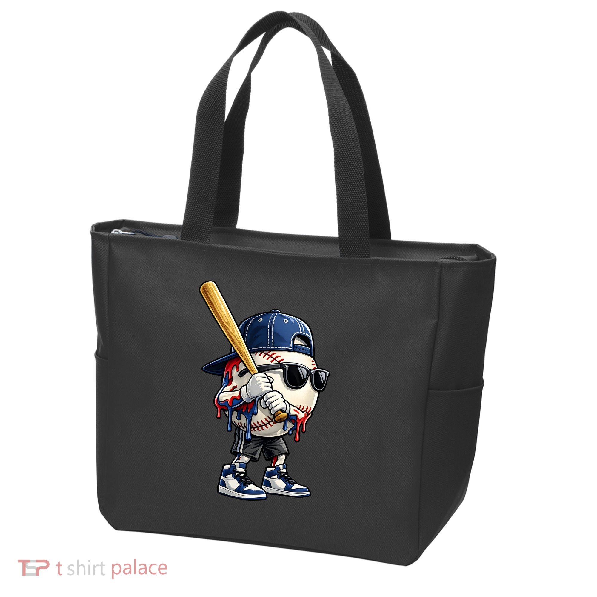 Baseball Fan Drip Ice Cream Tote Bag