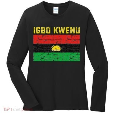 Biafran Flag Design Women's Long Sleeve Shirt