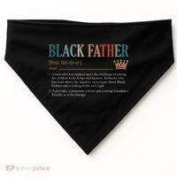 Black Father Definition Fathers Day USA-Made Doggie Bandana thumb 0