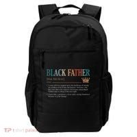 Black Father Definition Fathers Day Backpack thumb 0