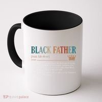 Black Father Definition Fathers Day Coffee Mug thumb 0