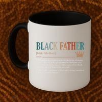 Black Father Definition Fathers Day Coffee Mug thumb 2