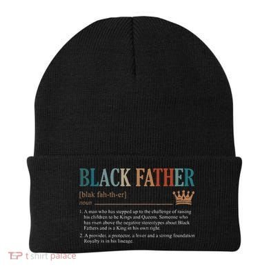 Black Father Definition Fathers Day Beanie