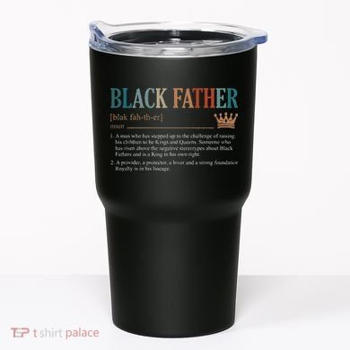 Black Father Definition Fathers Day Tumbler