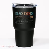 Black Father Definition Fathers Day Tumbler thumb 0