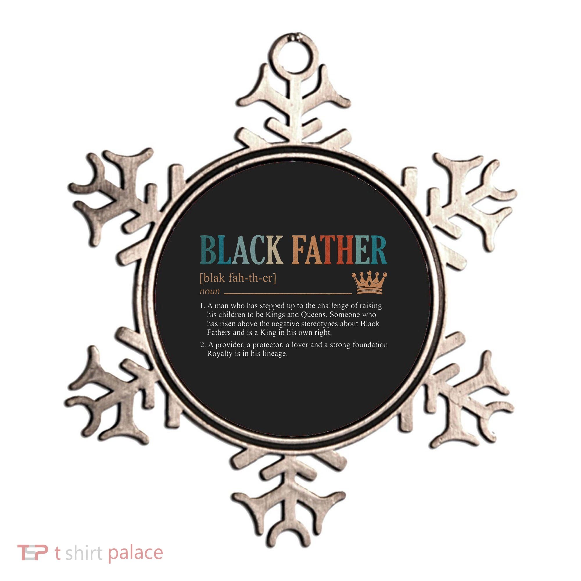 Black Father Definition Fathers Day Ornament