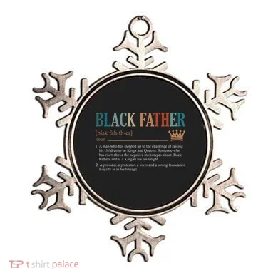Black Father Definition Fathers Day Ornament