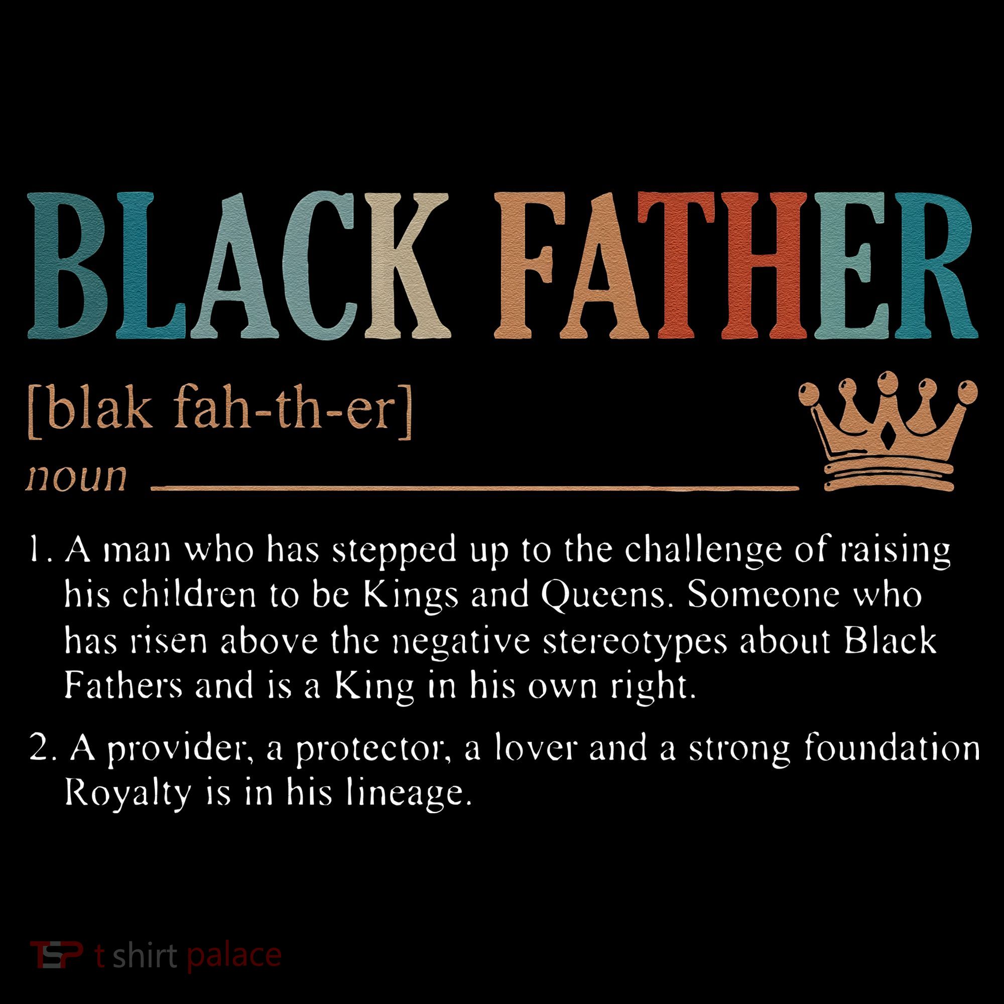 Black Father Definition Fathers Day Ornament