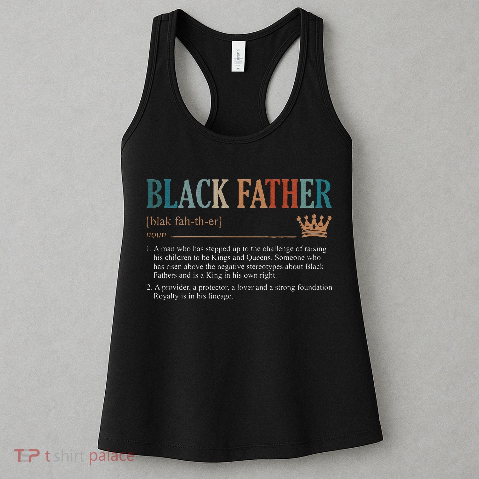 Black Father Definition Fathers Day Women's Tank Top