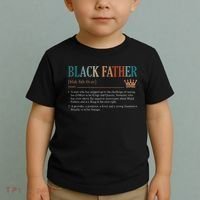 Black Father Definition Fathers Day Toddler T-Shirt thumb 2