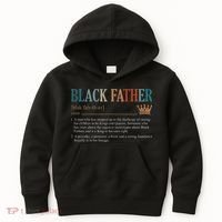 Black Father Definition Fathers Day Kids Hoodie thumb 0