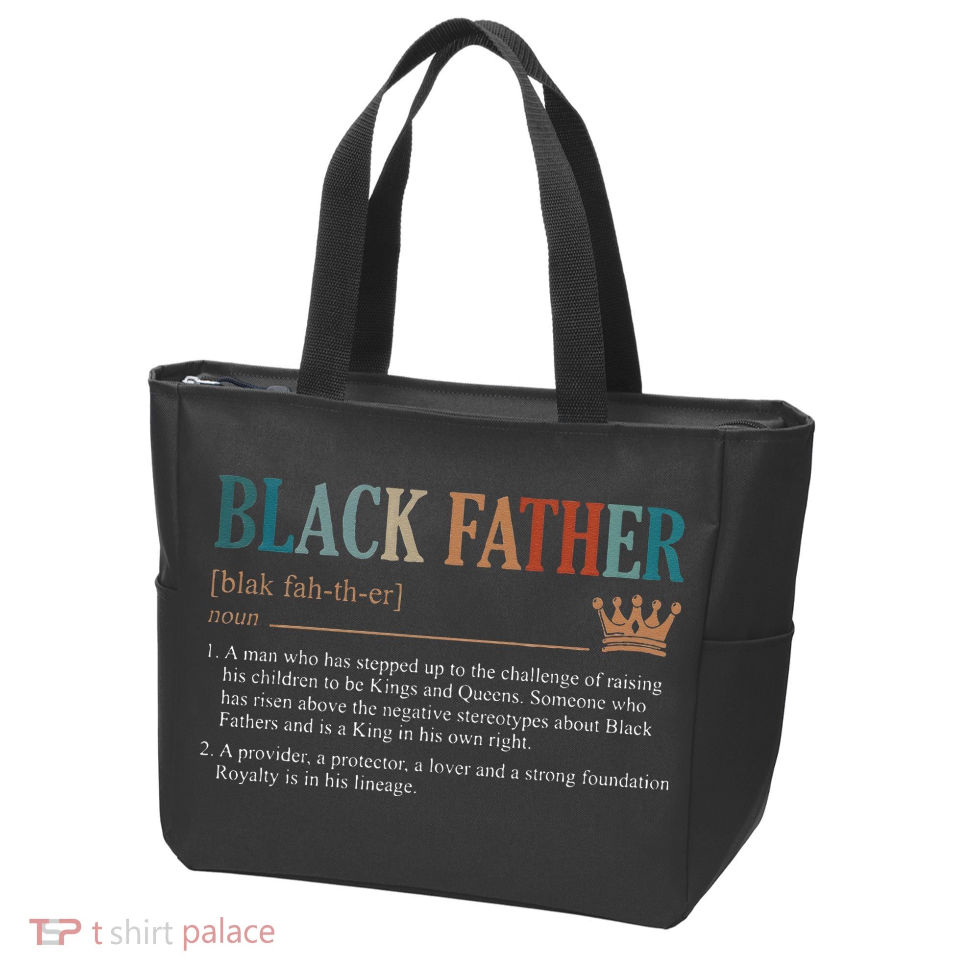 Black Father Definition Fathers Day Tote Bag