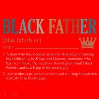 Black Father Definition Fathers Day Santa Hat thumb 1