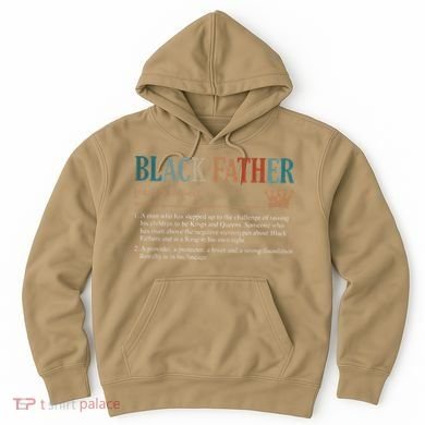 Black Father Definition Fathers Day Hoodie