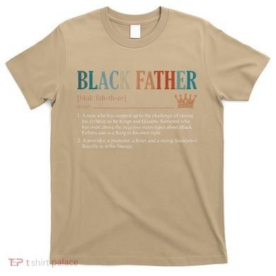Black Father Definition Fathers Day T-Shirt
