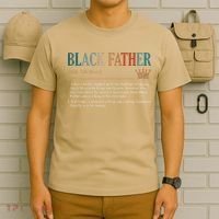 Black Father Definition Fathers Day T-Shirt thumb 6