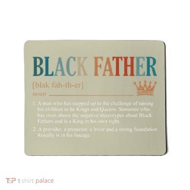 Black Father Definition Fathers Day Mousepad