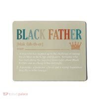 Black Father Definition Fathers Day Mousepad thumb 0