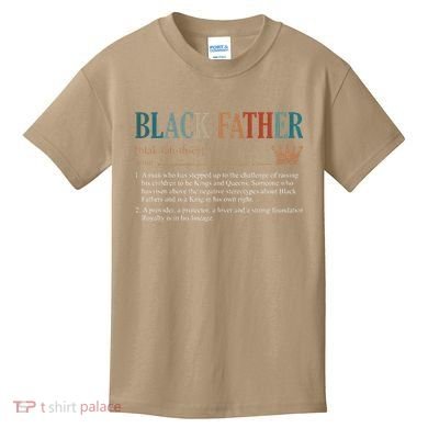 Black Father Definition Fathers Day Kids T-Shirt