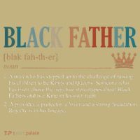 Black Father Definition Fathers Day Kids T-Shirt thumb 2