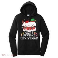 Bichon Frise Dogs Merry Day Mom Dad Have A Pawsome Christmas Cute Gift Women's Hoodie thumb 0