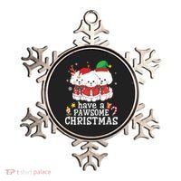 Bichon Frise Dogs Merry Day Mom Dad Have A Pawsome Christmas Cute Gift Ornament thumb 0