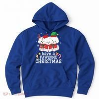 Bichon Frise Dogs Merry Day Mom Dad Have A Pawsome Christmas Cute Gift Hoodie thumb 0