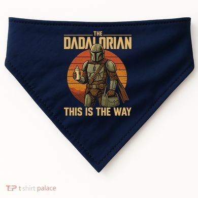 Best Fathers Day Dad The Dadalorian USA-Made Doggie Bandana