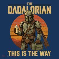 Best Fathers Day Dad The Dadalorian Mousepad thumb 1