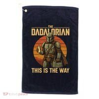 Best Fathers Day Dad The Dadalorian Golf Towel thumb 0
