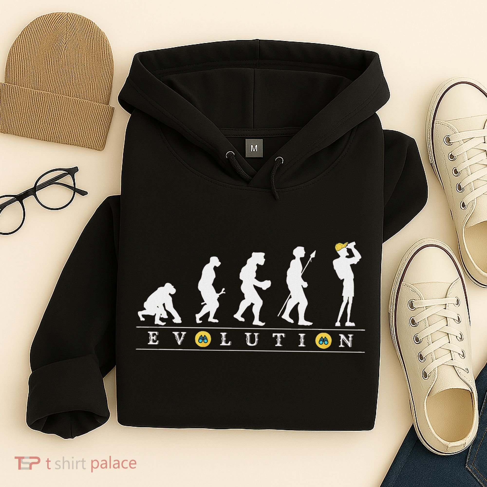 Birdwatcher Funny Evolution Bird Watching For Birding Birder Hoodie