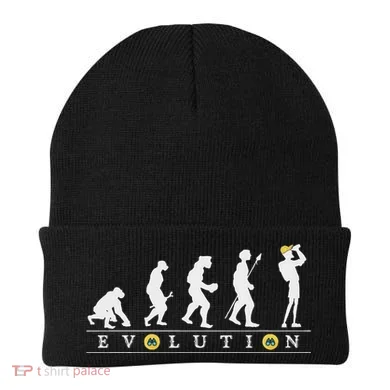 Birdwatcher Funny Evolution Bird Watching For Birding Birder Beanie