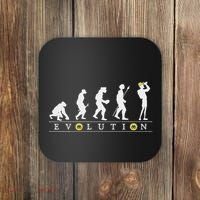 Birdwatcher Funny Evolution Bird Watching For Birding Birder Coaster thumb 0