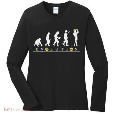 Birdwatcher Funny Evolution Bird Watching For Birding Birder Women's Long Sleeve Shirt