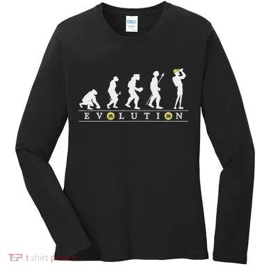 Birdwatcher Funny Evolution Bird Watching For Birding Birder Women's Long Sleeve Shirt