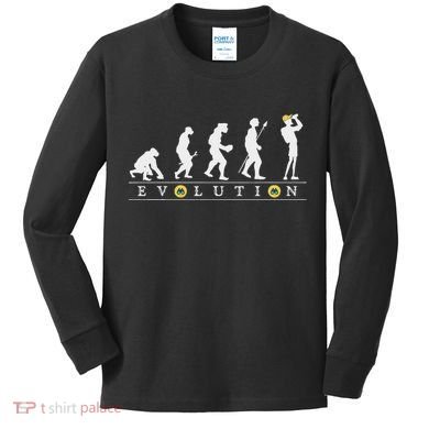 Birdwatcher Funny Evolution Bird Watching For Birding Birder Kids Long Sleeve Shirt