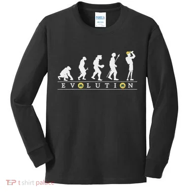 Birdwatcher Funny Evolution Bird Watching For Birding Birder Kids Long Sleeve Shirt