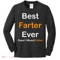 Best Farter Ever Oops I Meant Father Funny Dad Gift Kids Long Sleeve Shirt thumb 0