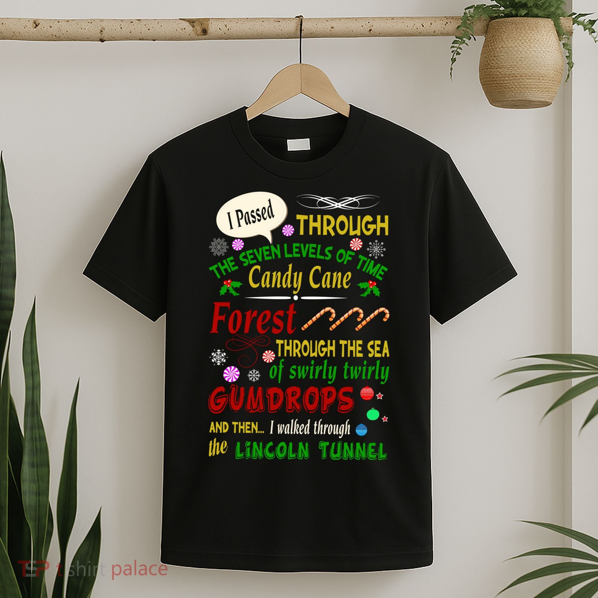 Buddy Funny Elf Christmas Candy Cane Forest, Sea Of Swirly Twirly Gum Drops, An T-Shirt