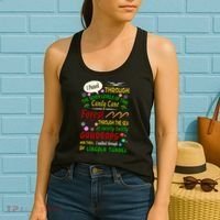 Buddy Funny Elf Christmas Candy Cane Forest, Sea Of Swirly Twirly Gum Drops, An Women's Tank Top thumb 2