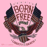 Born Free Eagle American Flag 1776 4th Of July Usa Coaster thumb 2