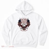 Born Free Eagle American Flag 1776 4th Of July Usa Hoodie thumb 0